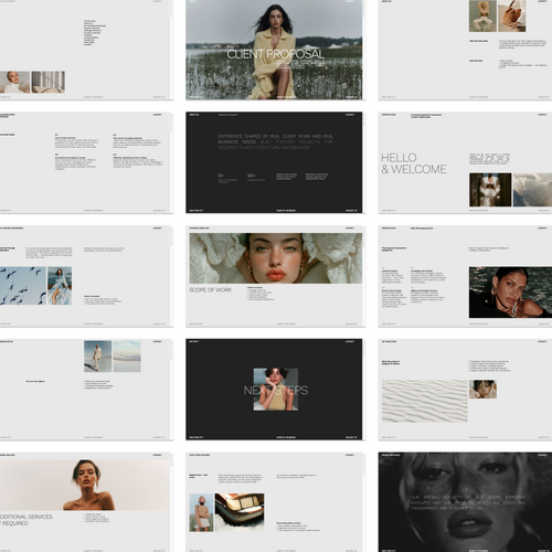 Client Proposal Canva Template, Brand Presentation, Modern Business Pitch Deck