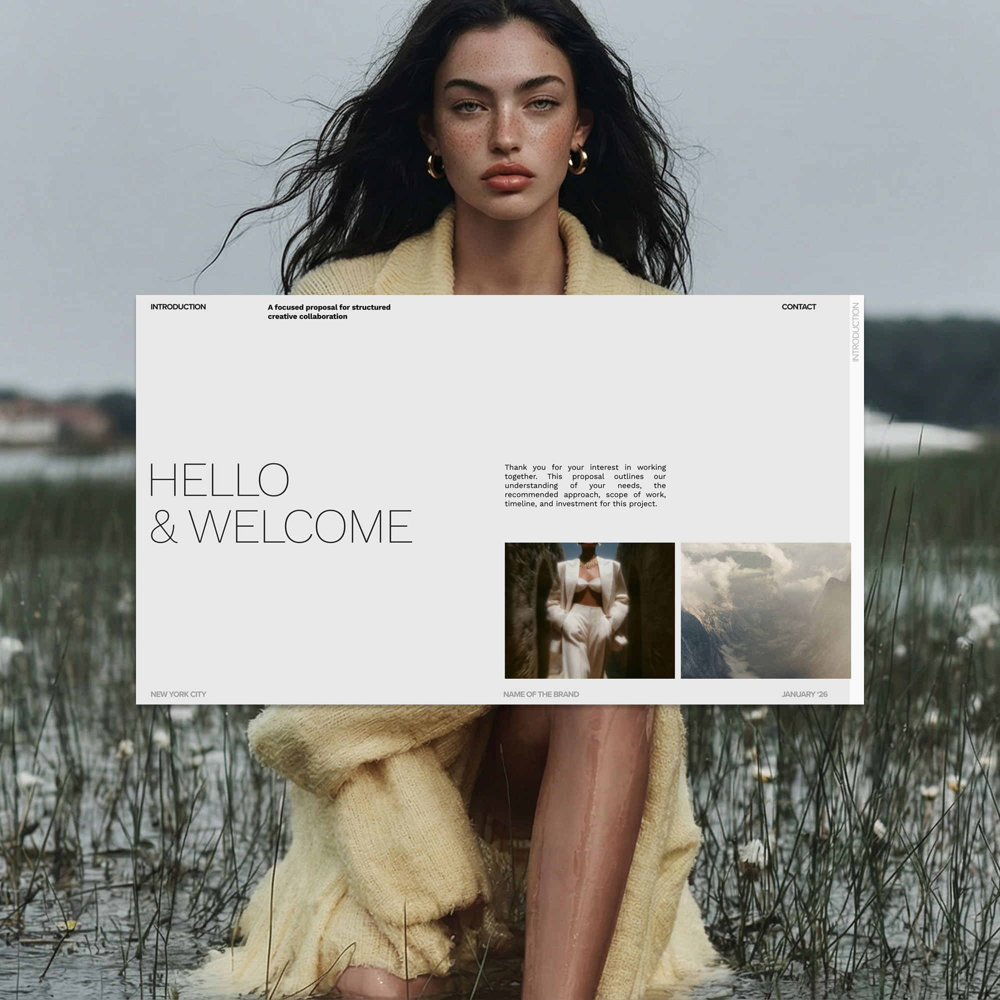 Client Proposal Canva Template, Brand Presentation, Modern Business Pitch Deck