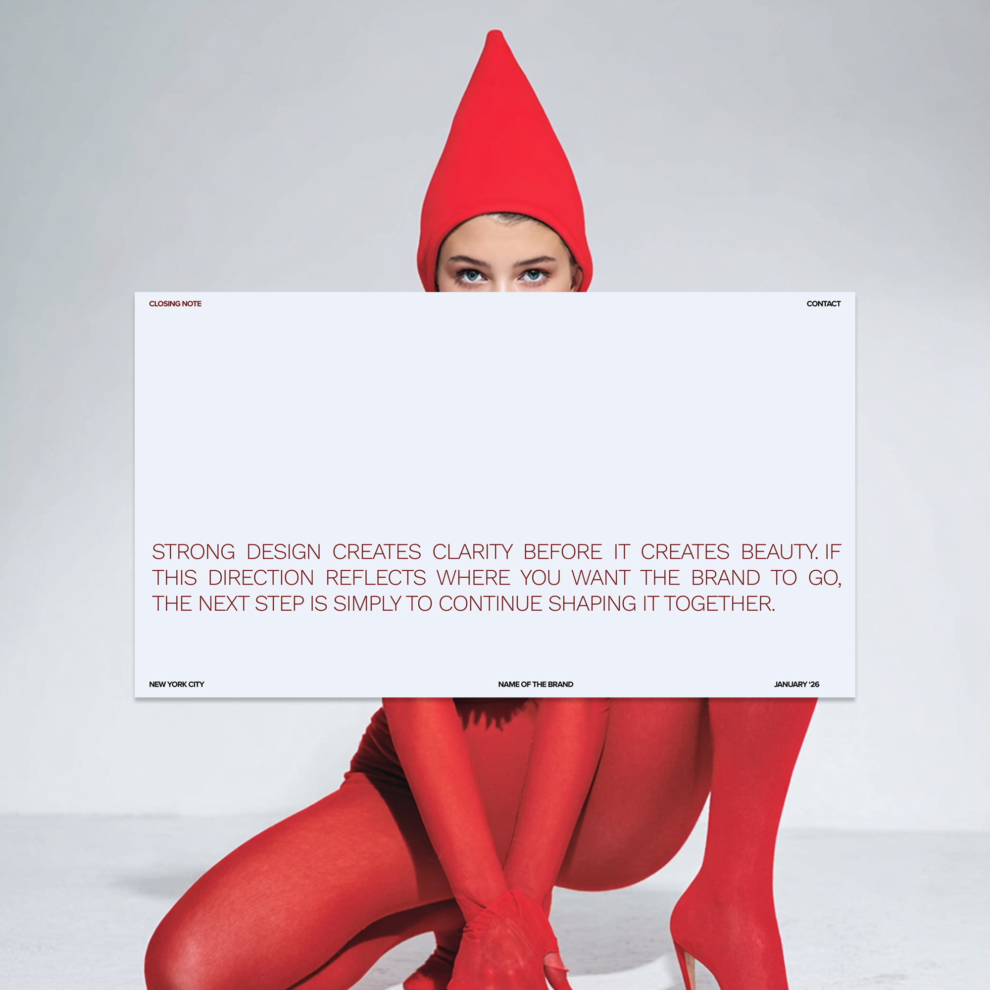 Brand Strategy & Business Direction Deck | Minimalist Canva Template for Startups and Design Studios